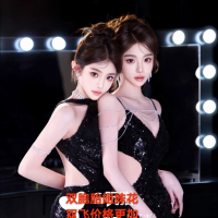 新泽西楼凤 思欲会所@娇媚C胸双胞胎 若含若凡 人生第一次双飞